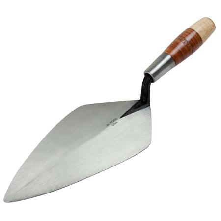 W. Rose™ 10-1/2” WIDE LONDON TROWEL WITH LEATHER HANDLE