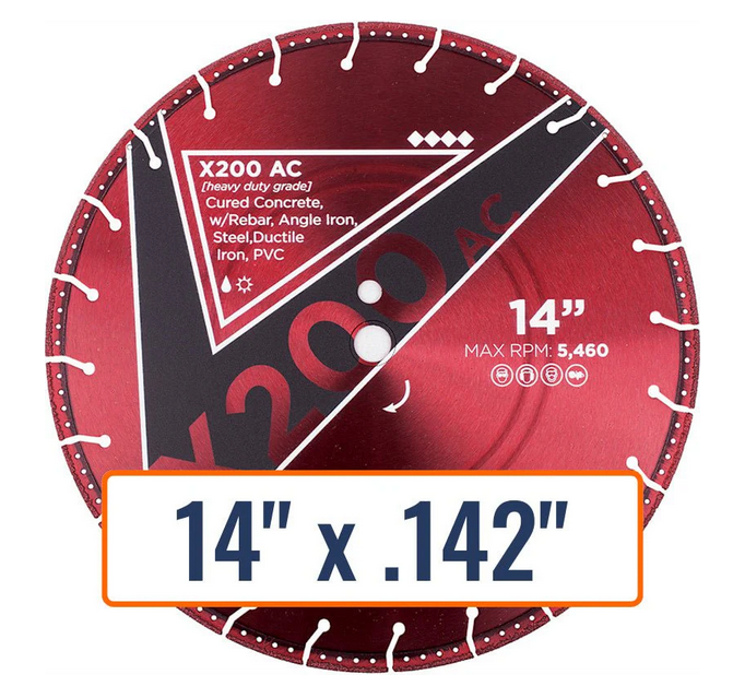 DIAMOND VANTAGE - 14"x.145x1/20 MM ALL CUT X200AC RESCUE BLADE