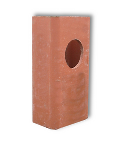 8" x 12" x 24" CLAY FLUE LINER WITH 9" HOLE