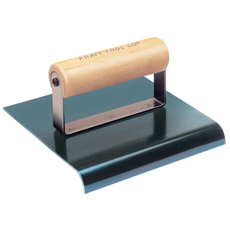KRAFT TOOL 6" x 4" 1/4" * R BLUE STEEL EDGE WITH WOOD HANDLE