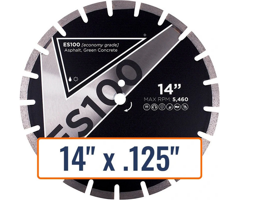 DIAMOND VANTAGE - 14"x.125x1/20 MM ECONOMY CONCRETE BLADE ES100