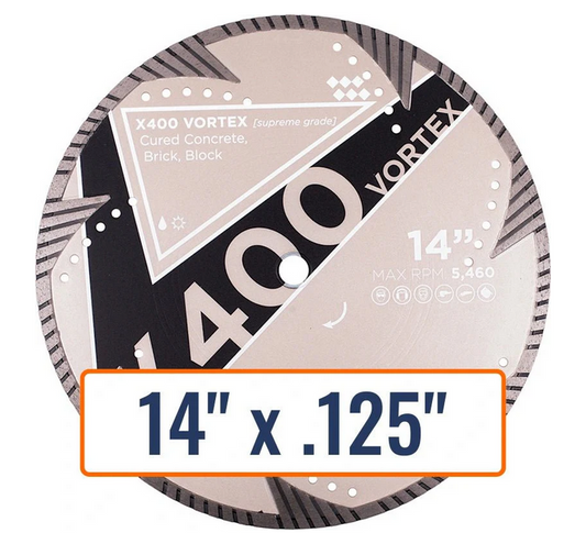 DIAMOND VANTAGE - 14"x.125x1/20 MM GENERAL PURPOSE X400 VORTEX