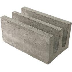 10"x8"x16" Solid Bottom Bond Beam Cement Block