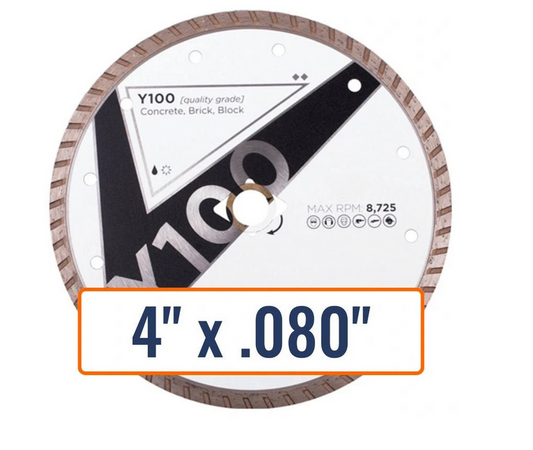 DIAMOND VANTAGE 4"x.080 CONCRETE SAW BLADE Y100