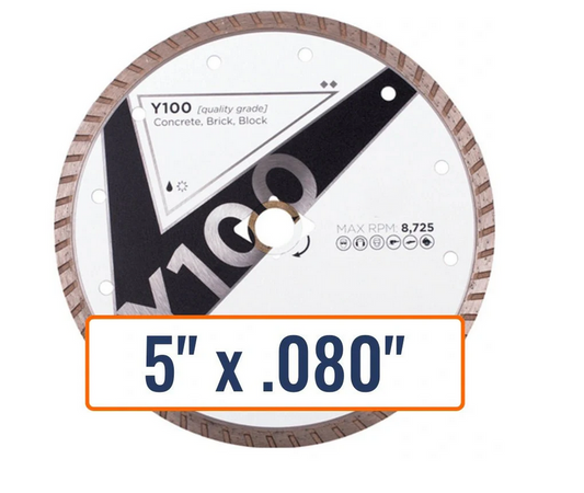 DIAMOND VANTAGE 5"x.080 CONCRETE SAW BLADE Y100