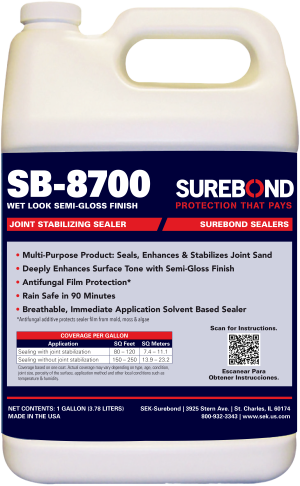 SEK SUREBOND SB-8700 WET LOOK JOINT STABALIZING SEALER