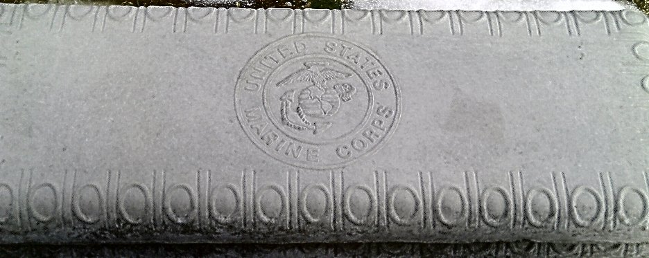 MARINES CEMENT BENCH