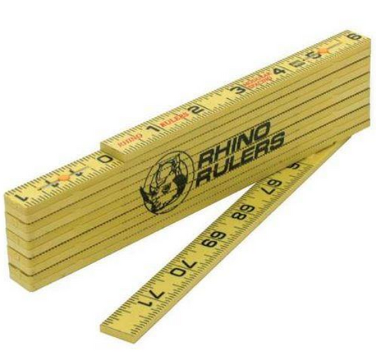RHINO RULER 6' FIBERGLASSRED END ENGINEERS RULE