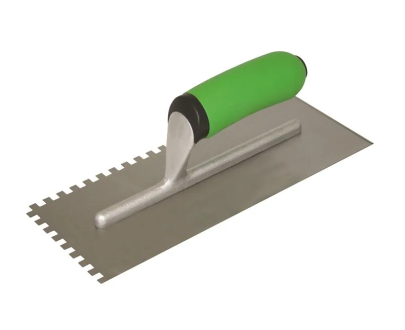 Hi-Craft® SQUARE NOTCH TROWEL WITH SOFT GRIP HANDLE