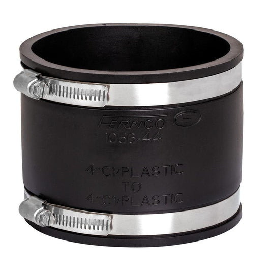 4"PLASTIC/CAST IRON TO 4" PLASTIC/CAST IRON FERNCO